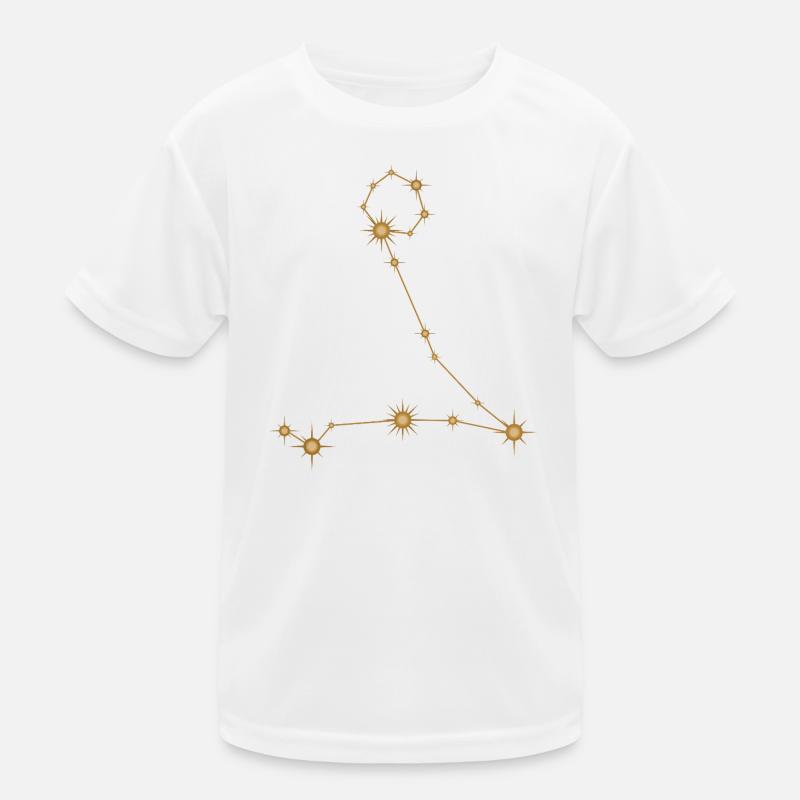 Sternbild Fische Sternzeichen Sternzeichen Golden Kinder Funktions-T-Shirt