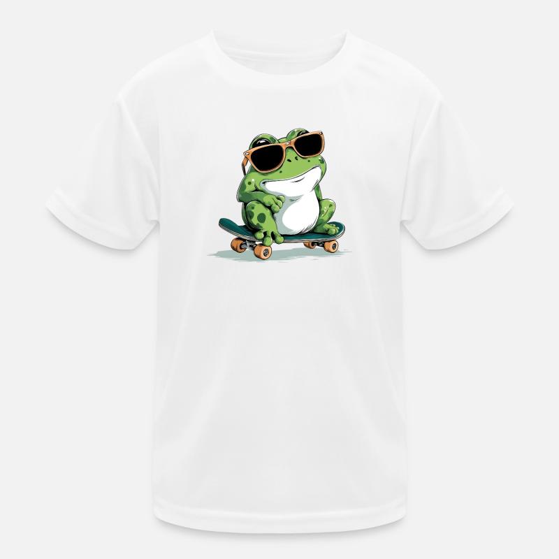 Skater Frog Kids Functional T-Shirt