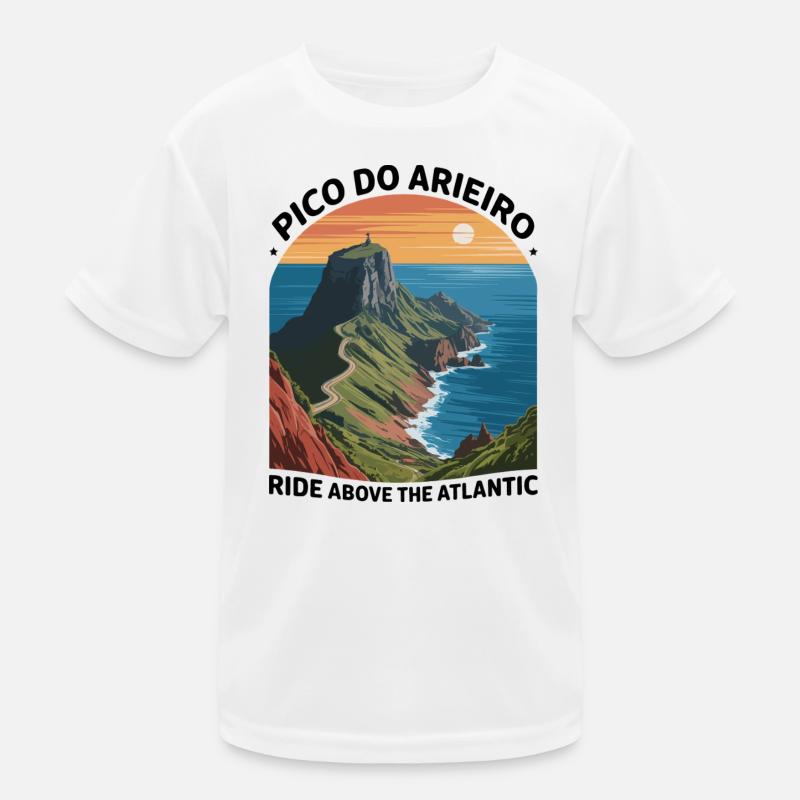 Pico do Arieiro Madera Ride Above Atlantic Art Kids Functional T-Shirt