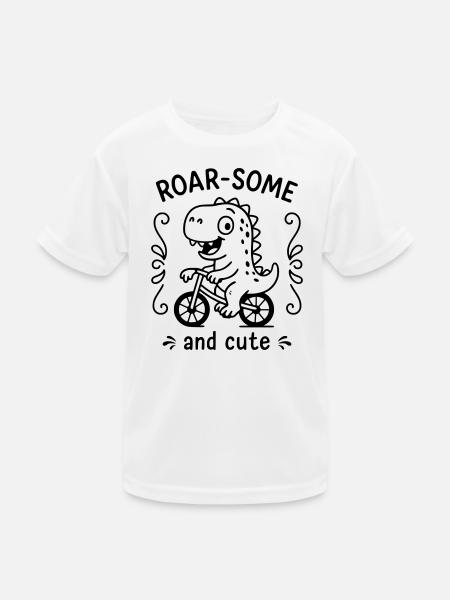 Roarsome - Kids Functional T-Shirt - white