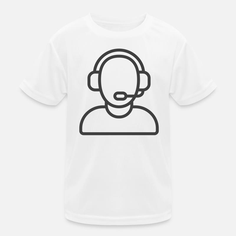 Logo des Helpdesk-Support-Symbols Kinder Funktions-T-Shirt