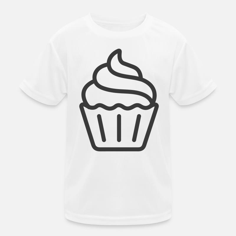 Cupcake-Logo-Icon-Design Kinder Funktions-T-Shirt