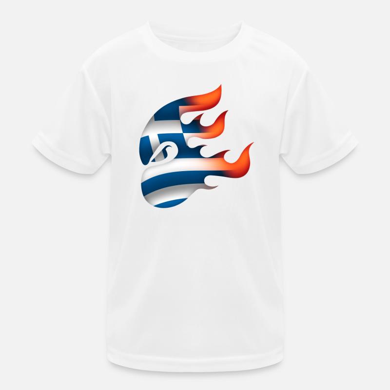 Drapeau de la Grèce - Grèce - Ninja T-shirt sport Enfant