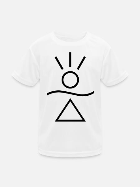 Honnaua - Das Amulett des Glücks - Kinder Funktions-T-Shirt - Weiß - Vorne