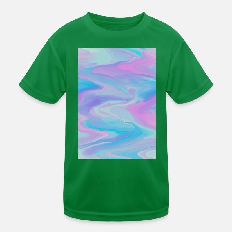 Pastel Waves Kids Functional T-Shirt
