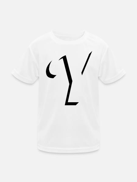 Letter Y, Name, der Buchstabe Y - Kinder Funktions-T-Shirt - Weiß
