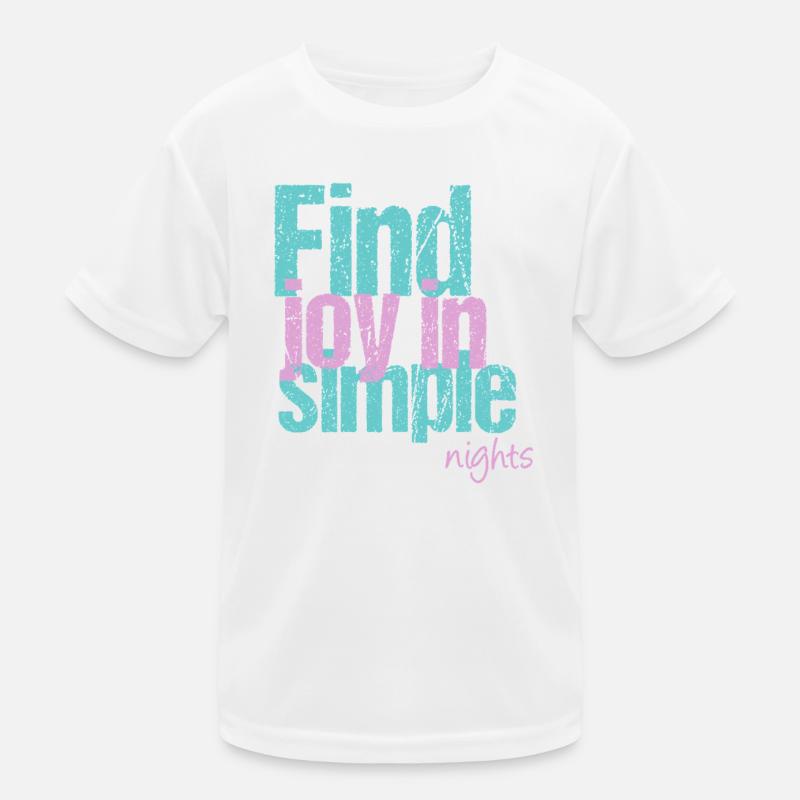 Finding joy in quiet nights Kids Functional T-Shirt