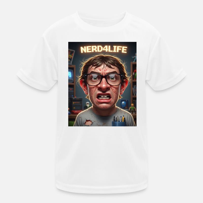 Nerd4Life Pixel Style Print Kids Functional T-Shirt