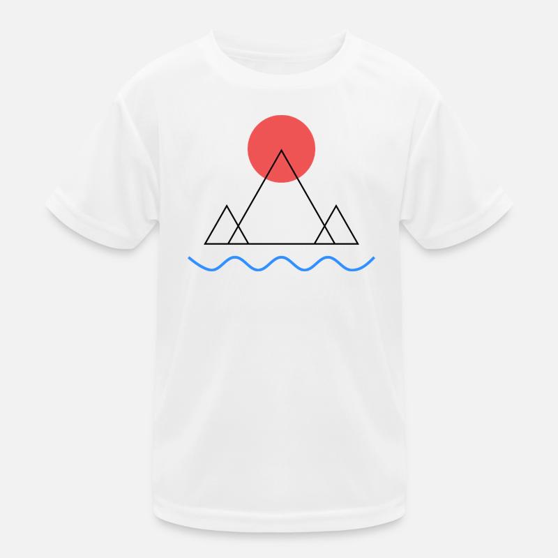 Minimal mountain Kids Functional T-Shirt