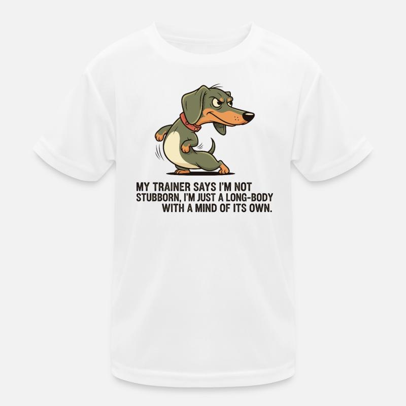 Langkörper mit eigenem Kopf Kinder Funktions-T-Shirt