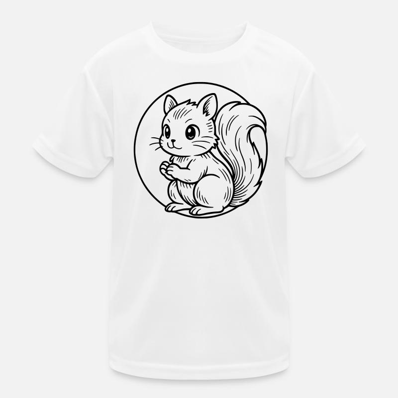 Eichhörnchen Kinder Funktions-T-Shirt