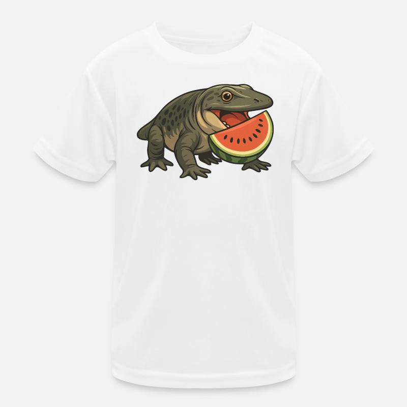 Primeval Amphibian Evolution Cartoon Melon Kids Functional T-Shirt