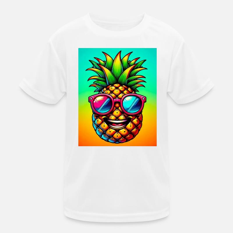 Ananas Kinder Funktions-T-Shirt