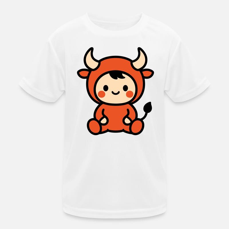 Mignon Astro Taureau T-shirt sport Enfant