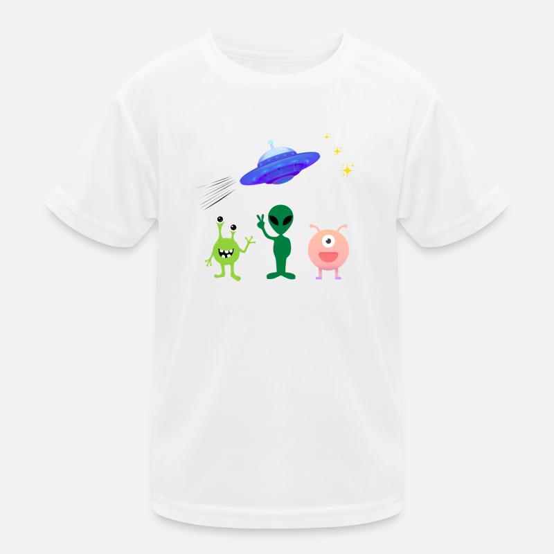 Alien greeting Kids Functional T-Shirt