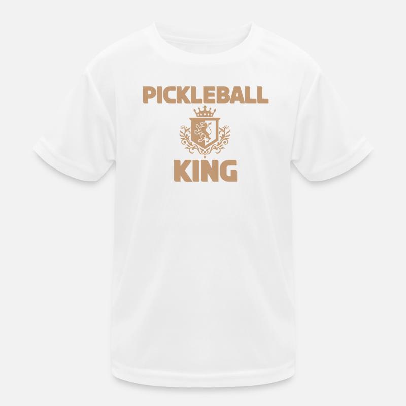 Pickleball King Pattern Design Kids Functional T-Shirt