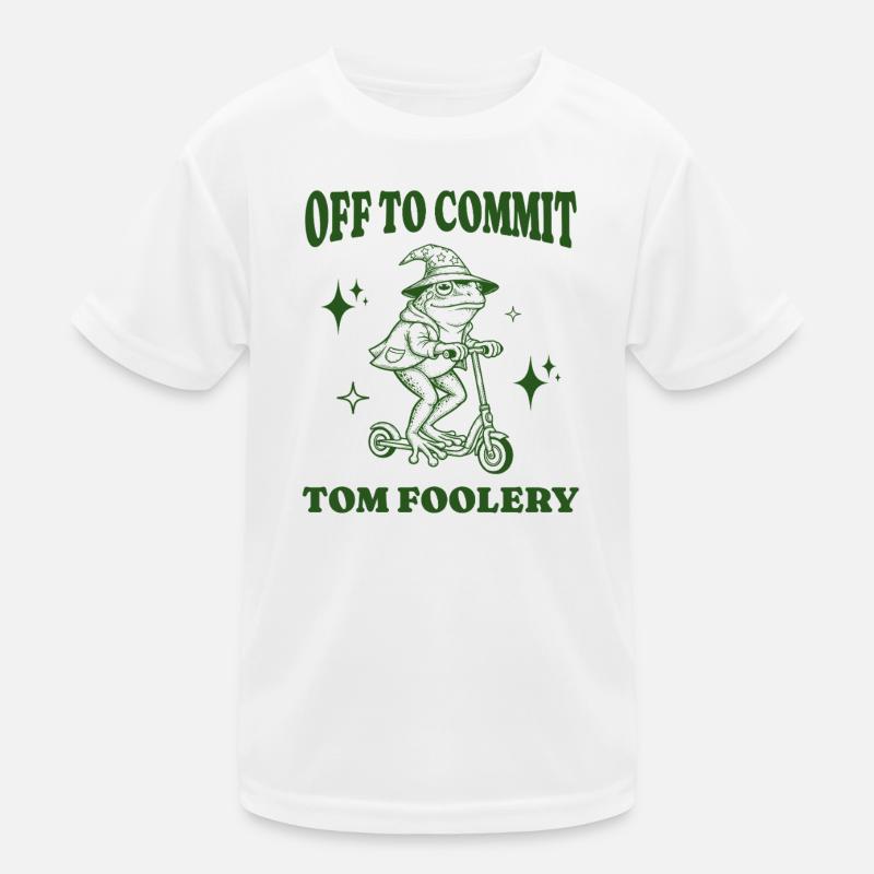 Off To Commit Tom Foolery Drôle Grenouille Illustration T-shirt sport Enfant