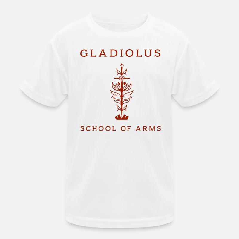 Gladiole rot Kinder Funktions-T-Shirt