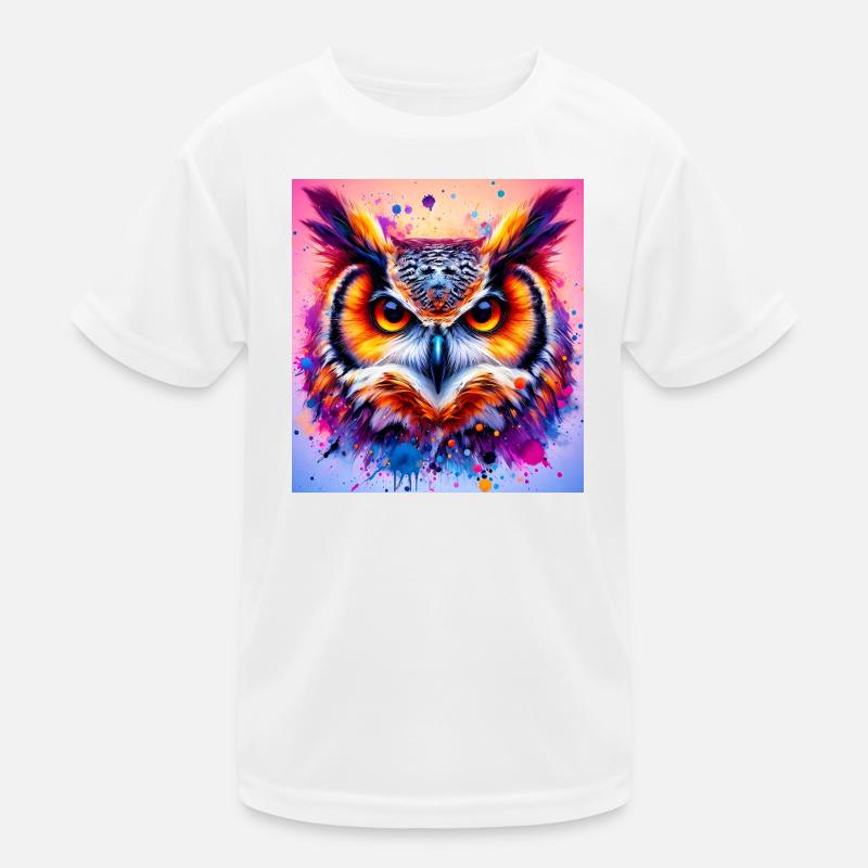 Eule Kinder Funktions-T-Shirt