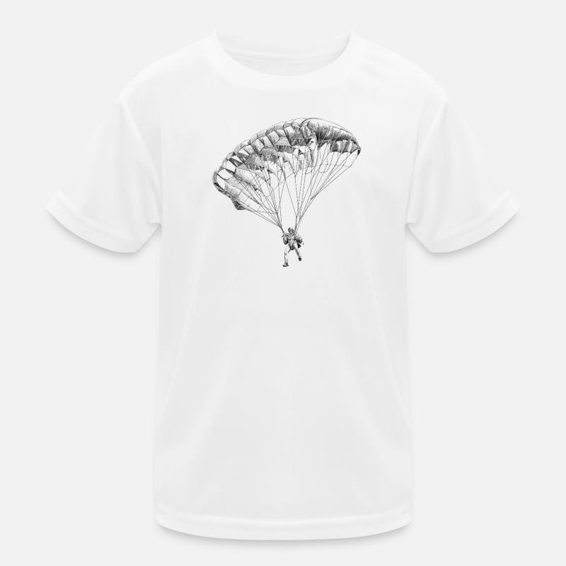 Fallschirm Kinder Funktions-T-Shirt