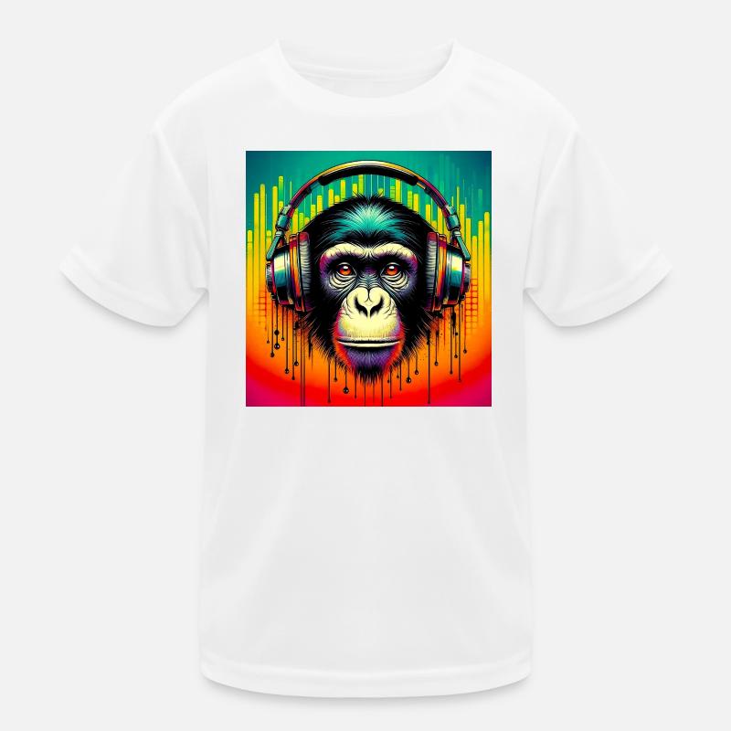 Schimpansen-Affe Kinder Funktions-T-Shirt