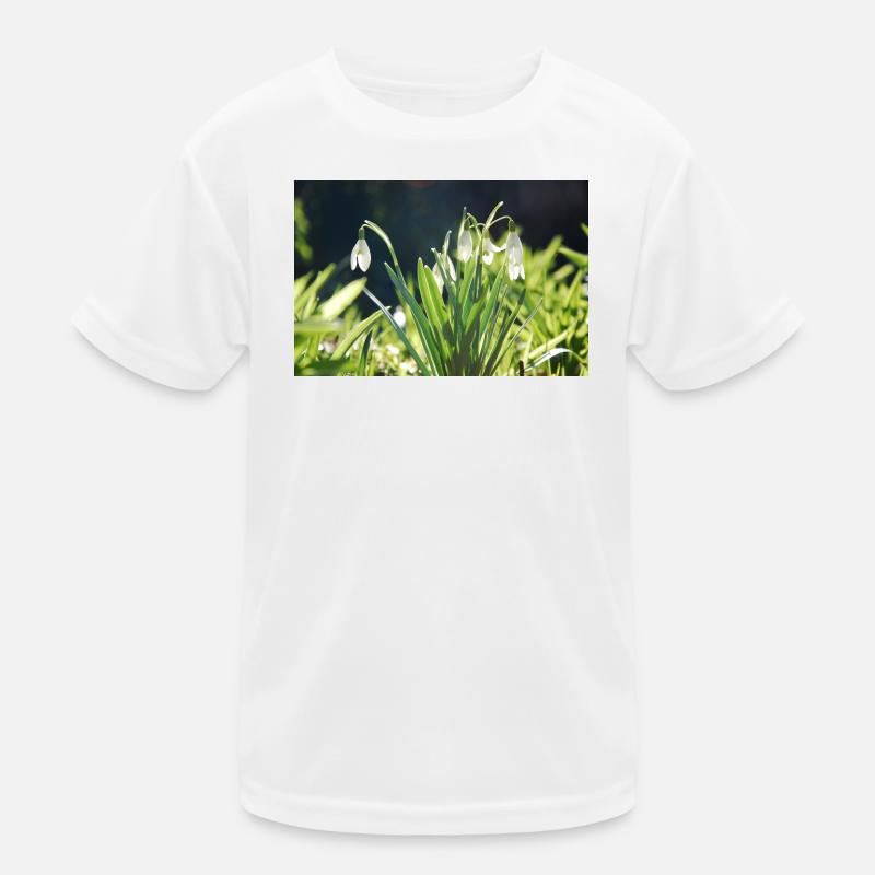perce-neige printemps floraison design T-shirt sport Enfant