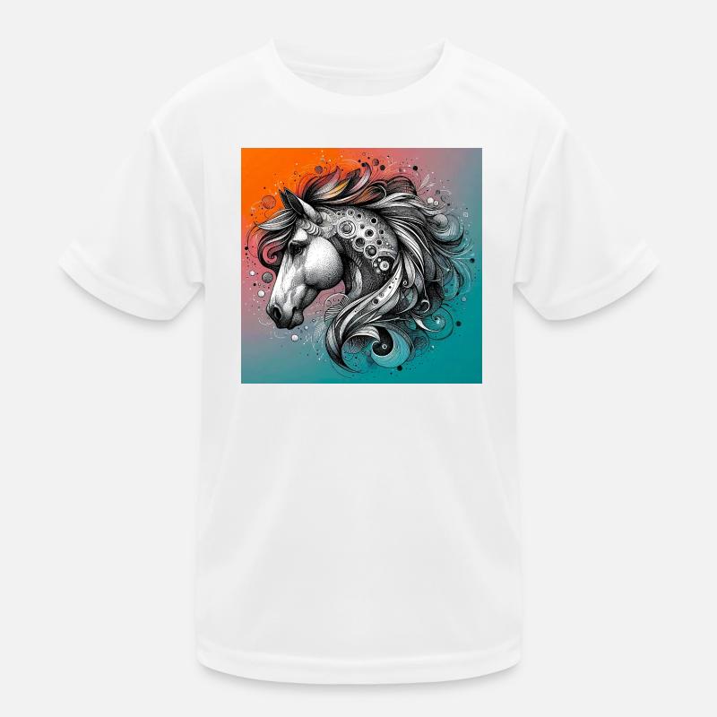 cheval T-shirt sport Enfant