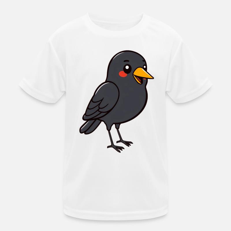 Amsel Vogel Kinder Funktions-T-Shirt