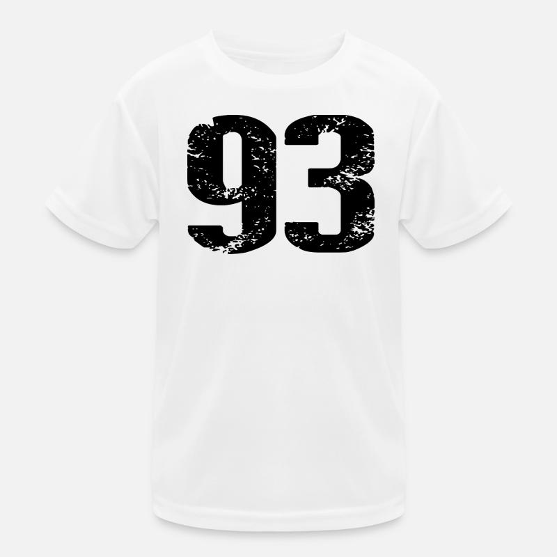 93 Zahl Trikot Kinder Funktions-T-Shirt