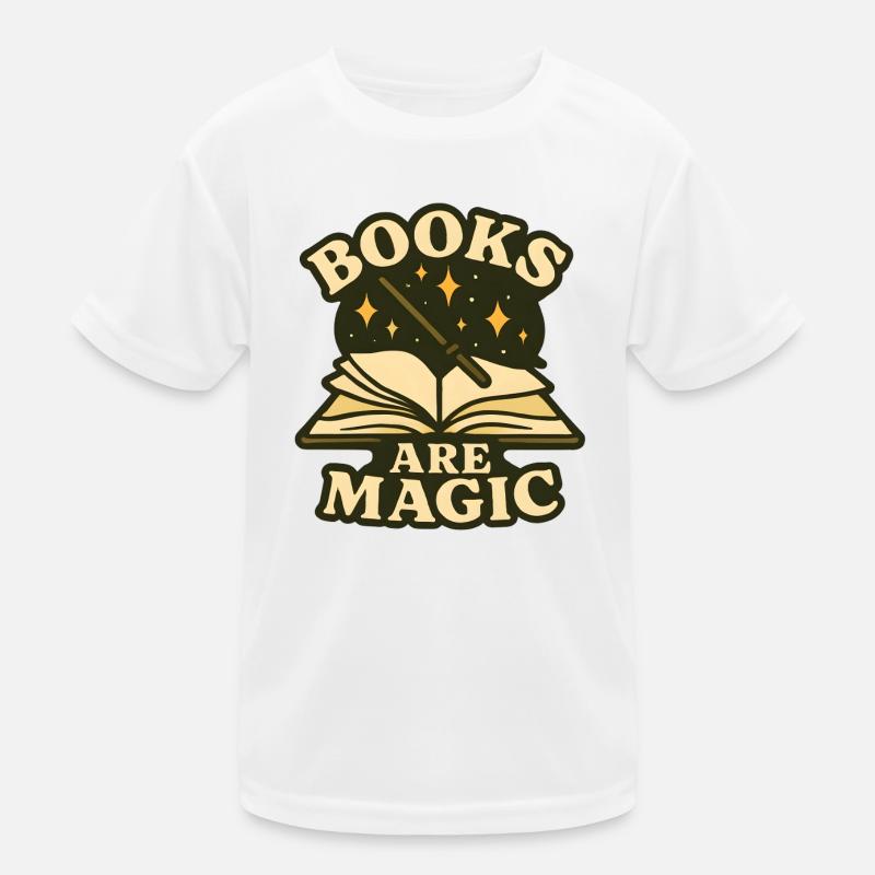 Magic Book Spell Illustration Kids Functional T-Shirt