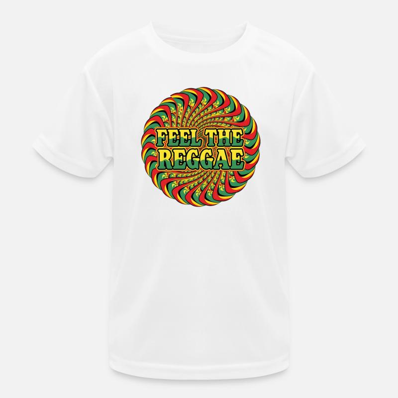 Ressentez le style reggae psychédélique rasta T-shirt sport Enfant