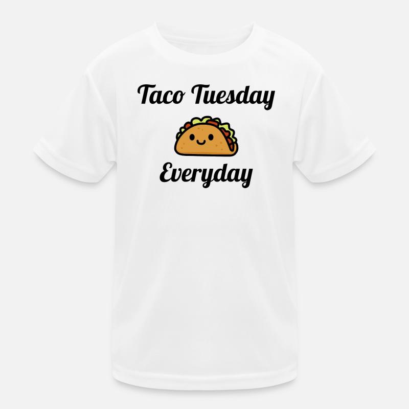 Whimsical Taco  Design Kids Functional T-Shirt