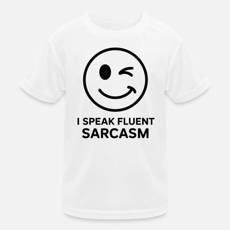Expressive Winks und Sarcasm Design Kinder Funktions-T-Shirt