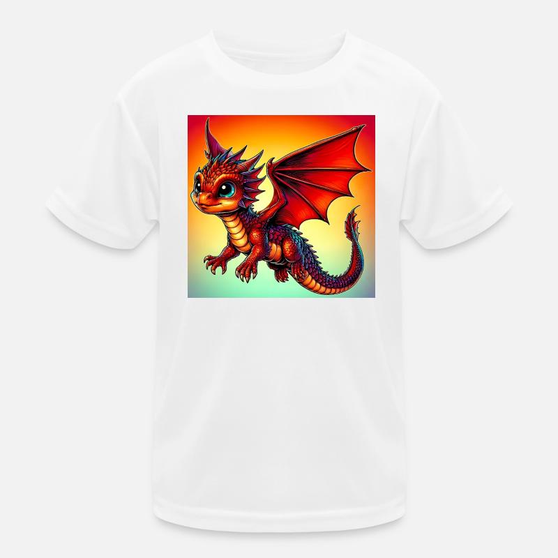 Drache Kinder Funktions-T-Shirt