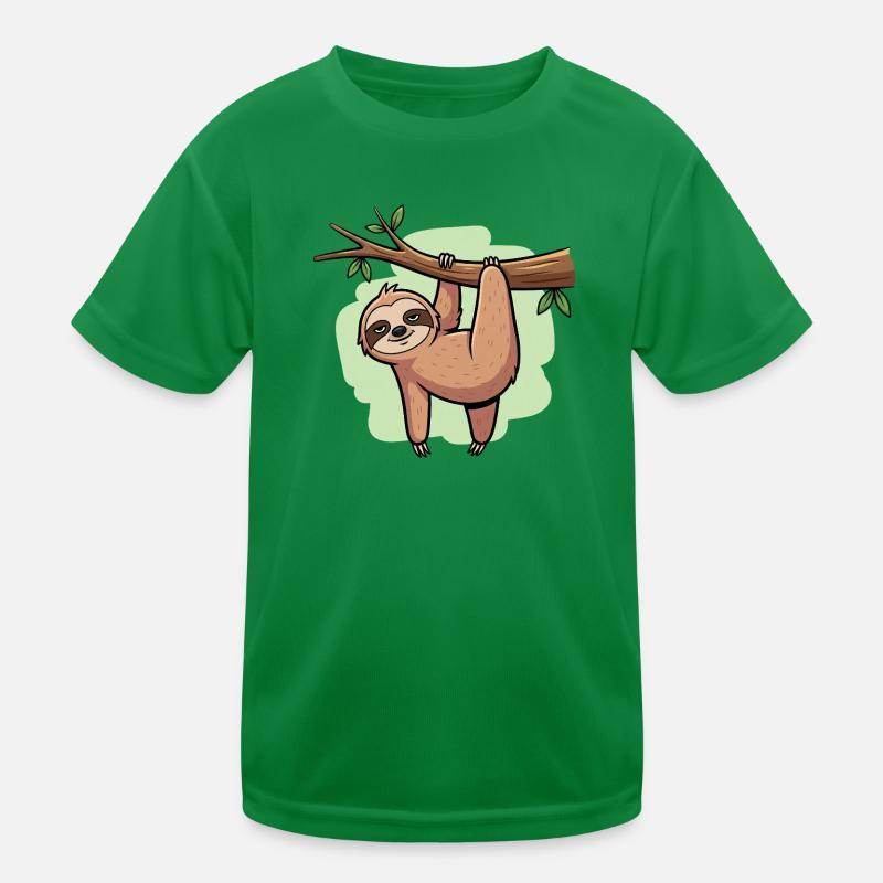 Faultier Kinder Funktions-T-Shirt