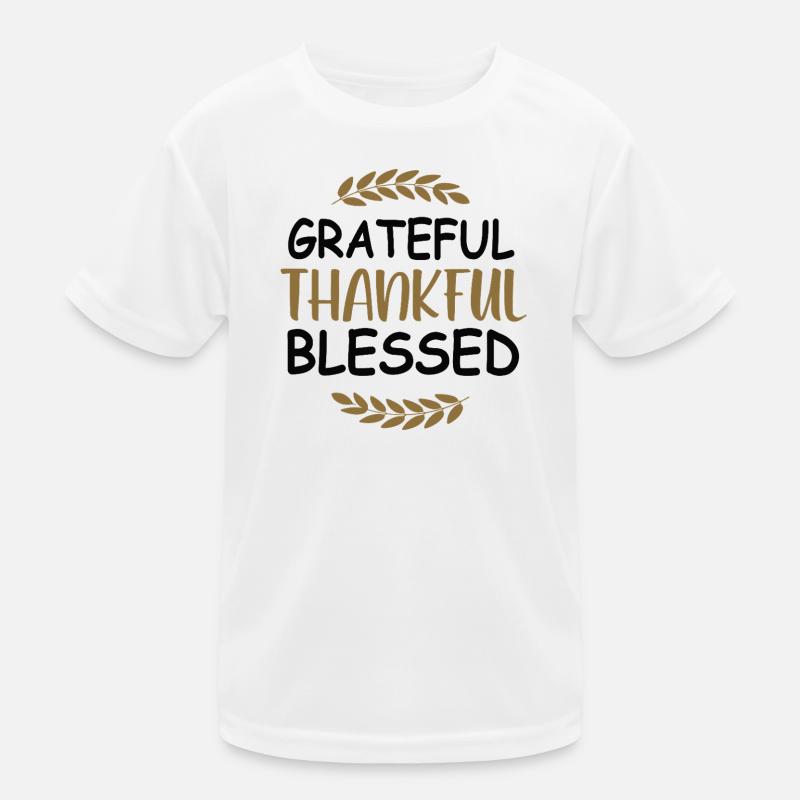 Dankbar Dankbar Gnadenzitat Kinder Funktions-T-Shirt