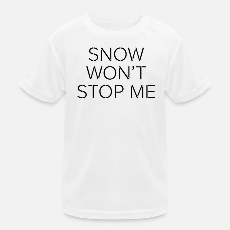 La neige ne m’arrêtera pas – Citation de motivation minimale T-shirt sport Enfant