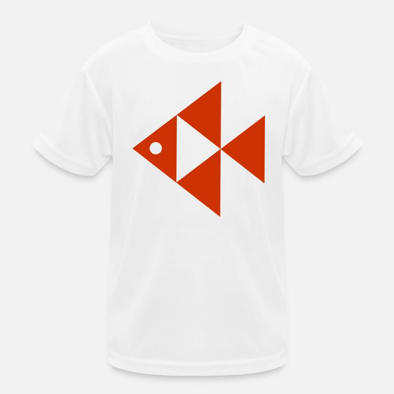 Poisson rétro design géométrique T-shirt sport Enfant