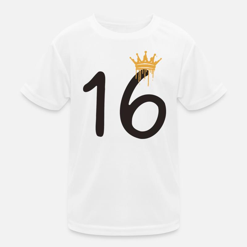 16 Kinder Funktions-T-Shirt