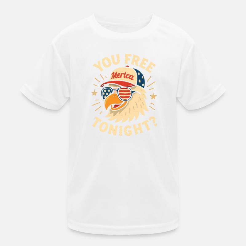 Du bist heute Abend frei, Adler, 4. Juli Kinder Funktions-T-Shirt