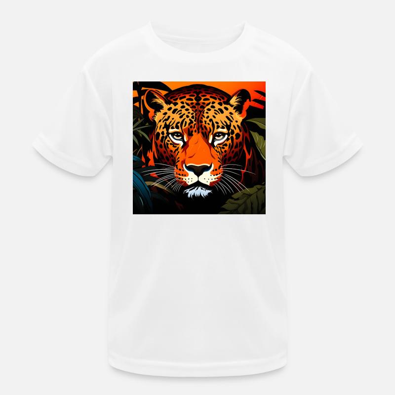 Leopard Graphique Sauvage T-shirt sport Enfant