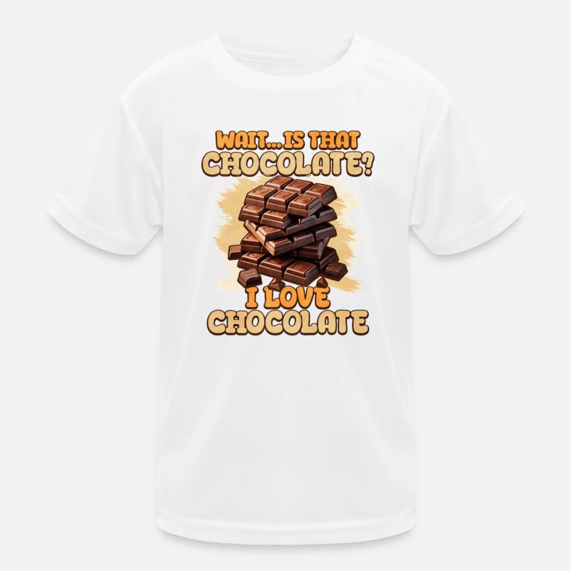 Chocolate Madness Saying Design T-shirt sport Enfant
