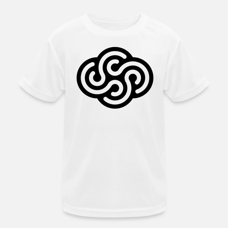 WHIRLS - Kids Functional T-Shirt - white