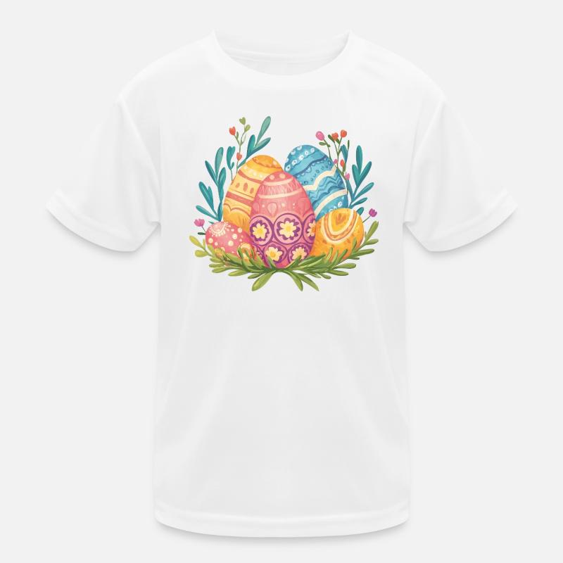 Osterei Kinder Funktions-T-Shirt