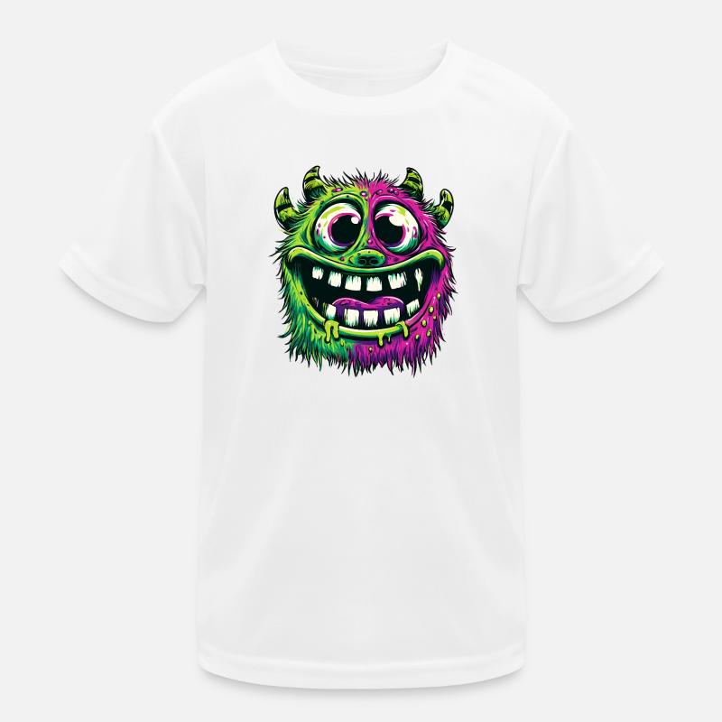 Monstre psychédélique coloré T-shirt sport Enfant