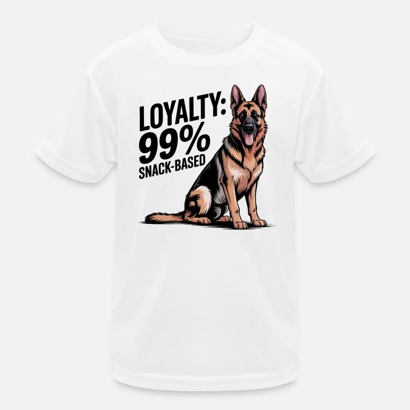 German Shepherd Dog Art Kids Functional T-Shirt
