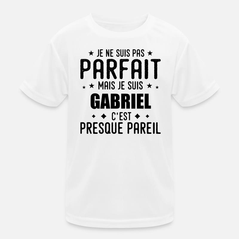 Gabriel: authentic, imperfect, top, perfection Kids Functional T-Shirt