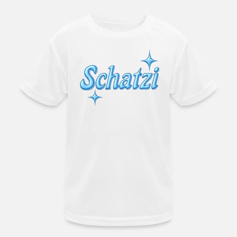 schatzi / Y2K-Design / blau Kinder Funktions-T-Shirt