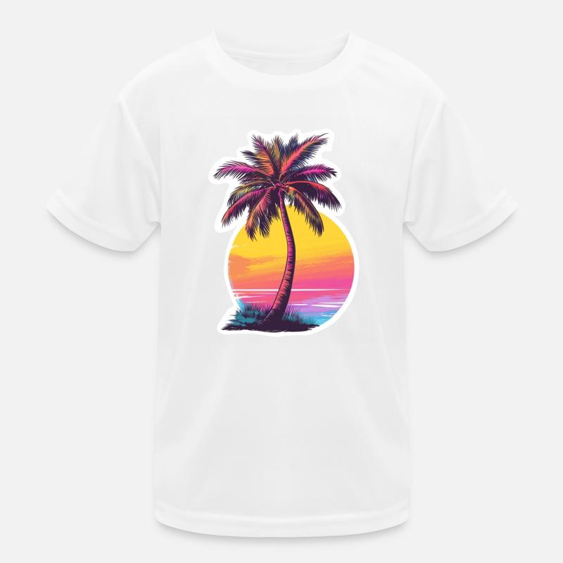 Palm tree Kids Functional T-Shirt