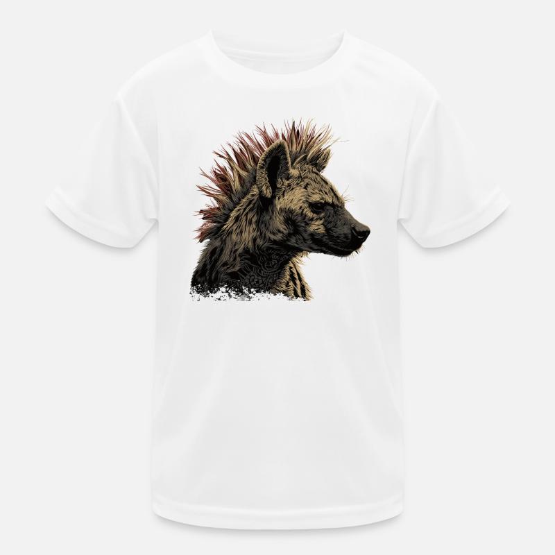 Hyäne Punkrock  Kinder Funktions-T-Shirt